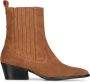 Haboob Claire Enkellaarsjes Enkelboots met rits Dames Cognac - Thumbnail 2