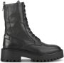 Haboob P7337 Enkellaarsjes Enkelboots met rits Dames Zwart - Thumbnail 2