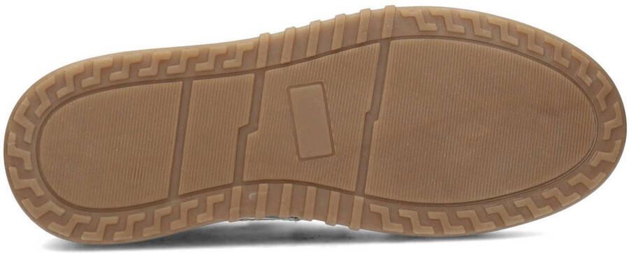 Haboob Aurelie leren sneakers met plateauzool beige - Foto 2