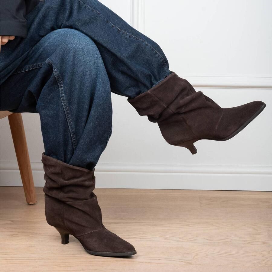 Haboob Boots ' JUNA Dames Laarzen' donkerbruin - Foto 3