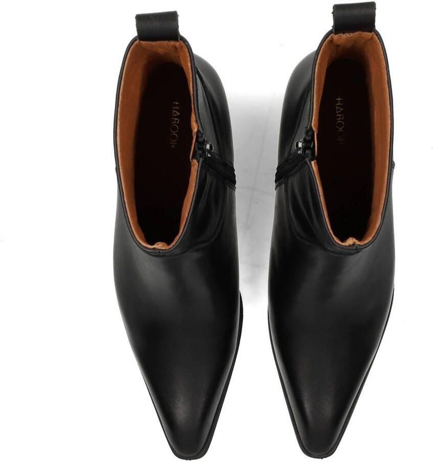 HABOOB Enkellaarsjes Dames Louise Maat: 38 Materiaal: Leer Kleur: Zwart