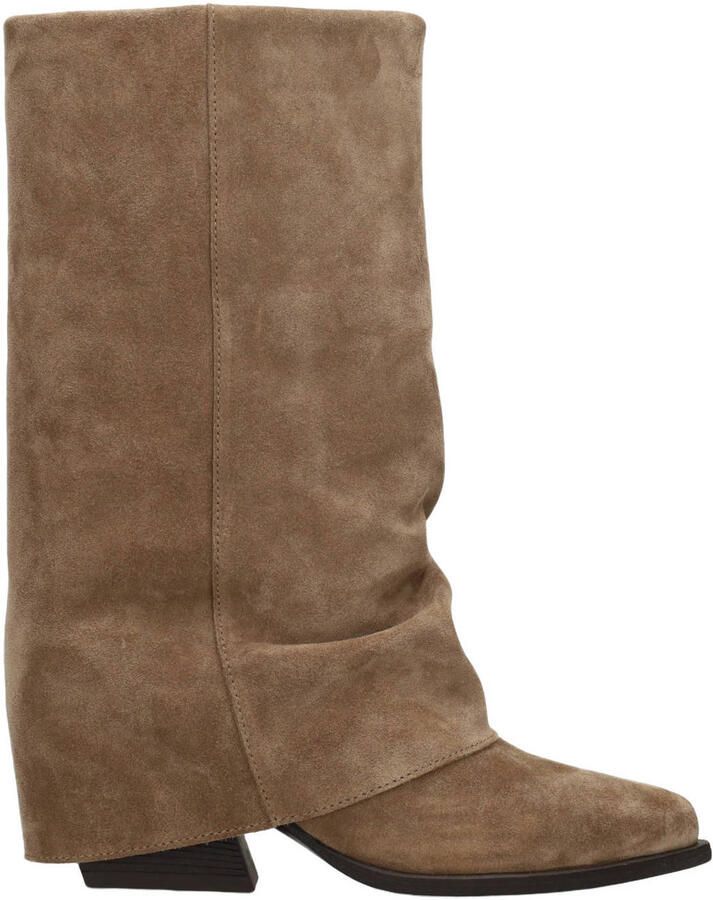 Haboob western suède cowboylaarzen taupe