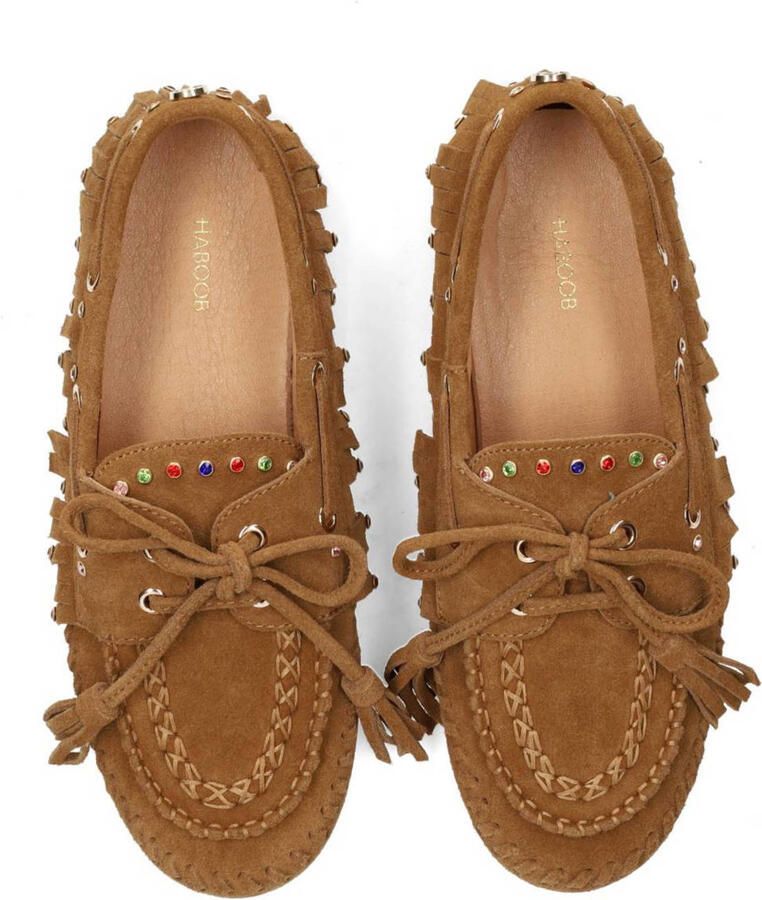 Haboob Yara suède mocassins cognac - Foto 2