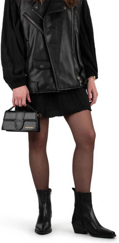 HABOOB Enkellaarsjes Dames Indie Maat: 39 Materiaal: Leer Kleur: Zwart - Foto 2