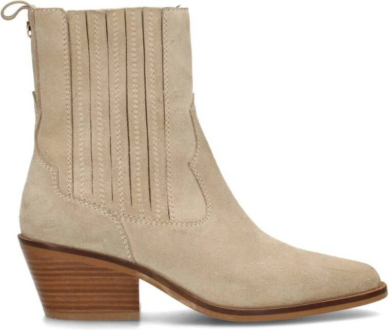 Haboob Indie suède cowboylaarzen beige