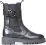 Haboob P7075 Chelsea boots Enkellaarsjes Dames Zwart - Thumbnail 2