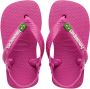 Havaianas Baby Brasil Logo II teenslippers met hielbandje roze Jongens Rubber 23 24 - Thumbnail 1