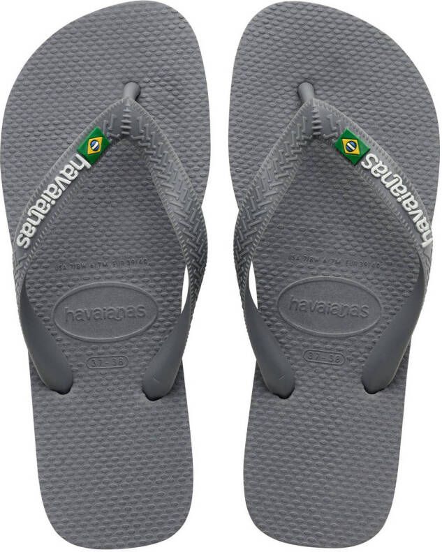 Havaianas Brasil Logo teenslippers grijs