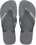 Havaianas Brasil Logo Unisex Slippers Steel Grey Steel Grey - Thumbnail 2