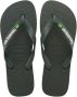 HAVAIANAS Teenslippers Heren Brasil Logo Maat: 45 46 Materiaal: Rubber Kleur: Groen - Thumbnail 2