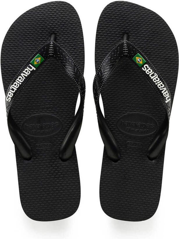 Havaianas Brasil Logo teenslippers zwart