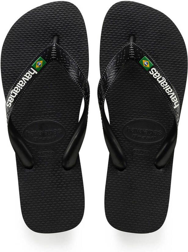 Havaianas Brasil Logo teenslippers zwart