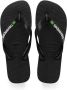 Havaianas Brasil Logo Zwart Rubber Teenslippers Unisex - Thumbnail 2