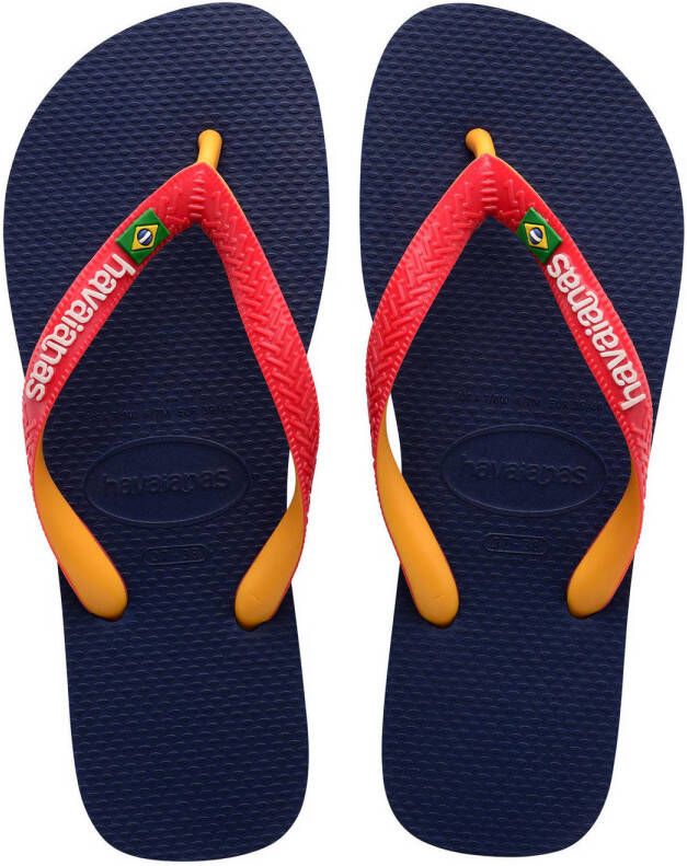 Havaianas Brasil Mix teenslippers blauw rood