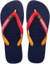 Havaianas Brasil Mix teenslippers blauw rood Jongens Rubber 27 28 - Thumbnail 1