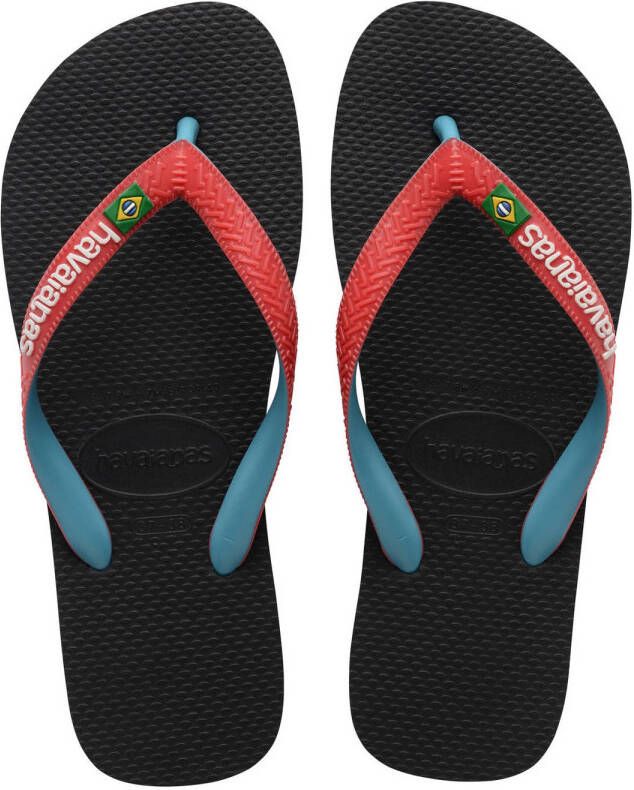 Havaianas Brasil Mix teenslippers rood blauw zwart