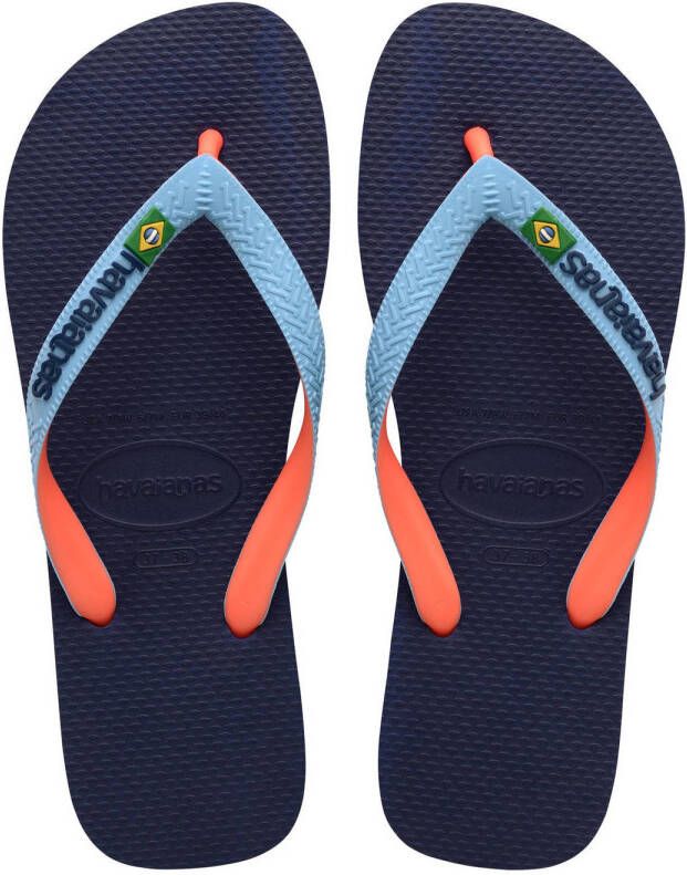 Havaianas Brasil teenslippers blauw Jongens Rubber 37 38