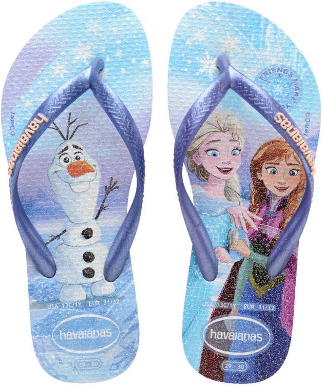 Havaianas Disney Frozen teenslippers blauw