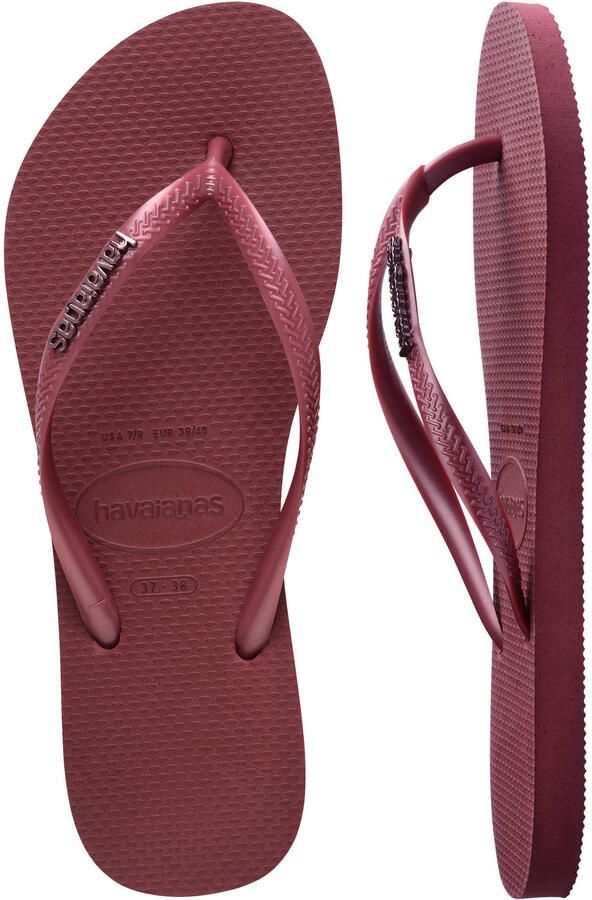 Havaianas HAV. SLIM LOGO METALLIC AMARANTH Dames Slippers amaranth - Foto 2