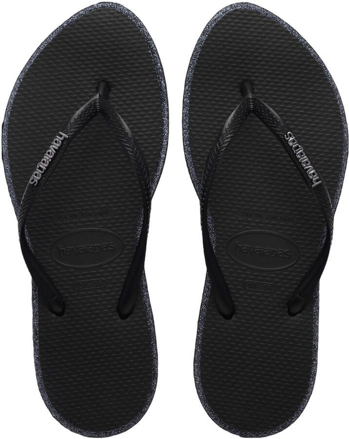 Havaianas HAV. SLIM POINT GLITTER Donkerbruin Goud Dames Slippers Donkerbruin Goud - Foto 2