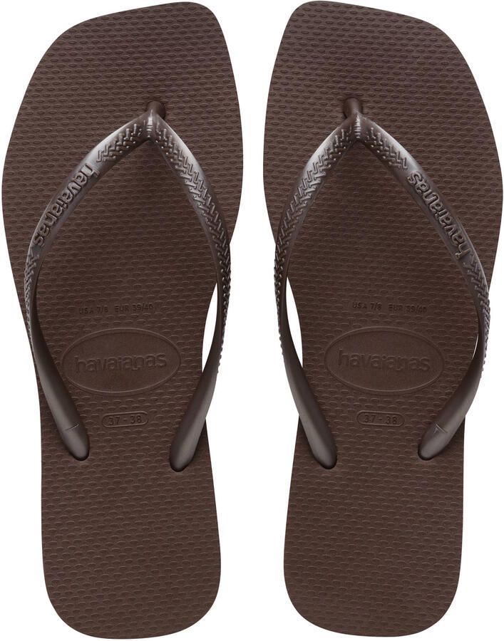 Havaianas Slim Square Flip Flops Dames Bruin- Dames Bruin