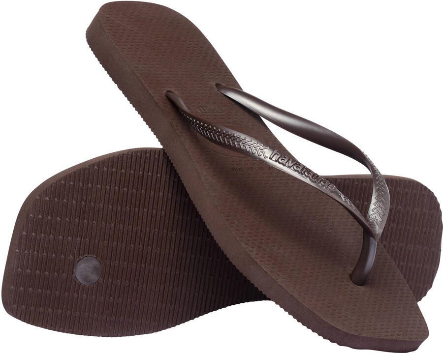 Havaianas Slim Square Flip Flops Dames Bruin- Dames Bruin - Foto 2