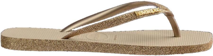 Havaianas Slim Square Sparkle teenslippers zand - Foto 3