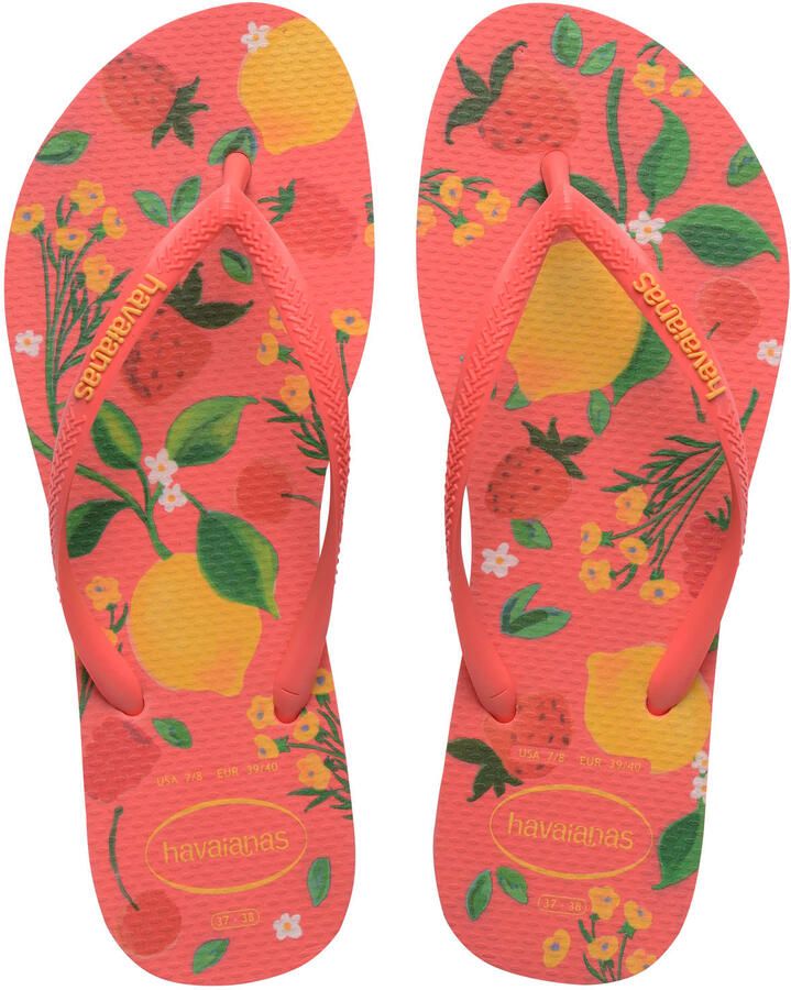 Havaianas HAV. SLIM SUMMER BLISS TROPICAL CORAL Dames Slippers tropical coral