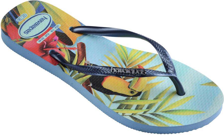 Havaianas Slim Tropical teenslippers blauw - Foto 2