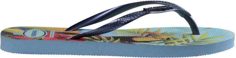 Havaianas Slim Tropical teenslippers blauw - Foto 3