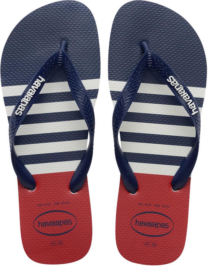 Havaianas teenslippers donkerblauw rood