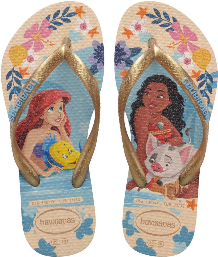 Havaianas teenslippers goud
