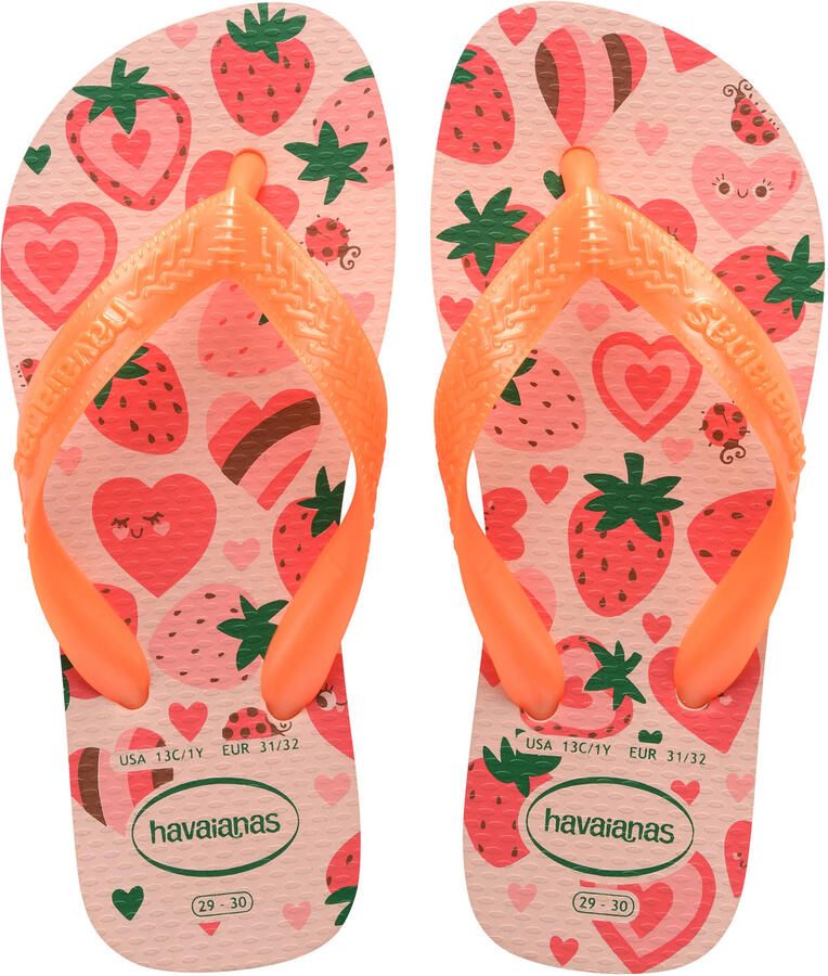 Havaianas HAV. KIDS FLORES PINK CONFETI Meisjes Slippers pink confetti