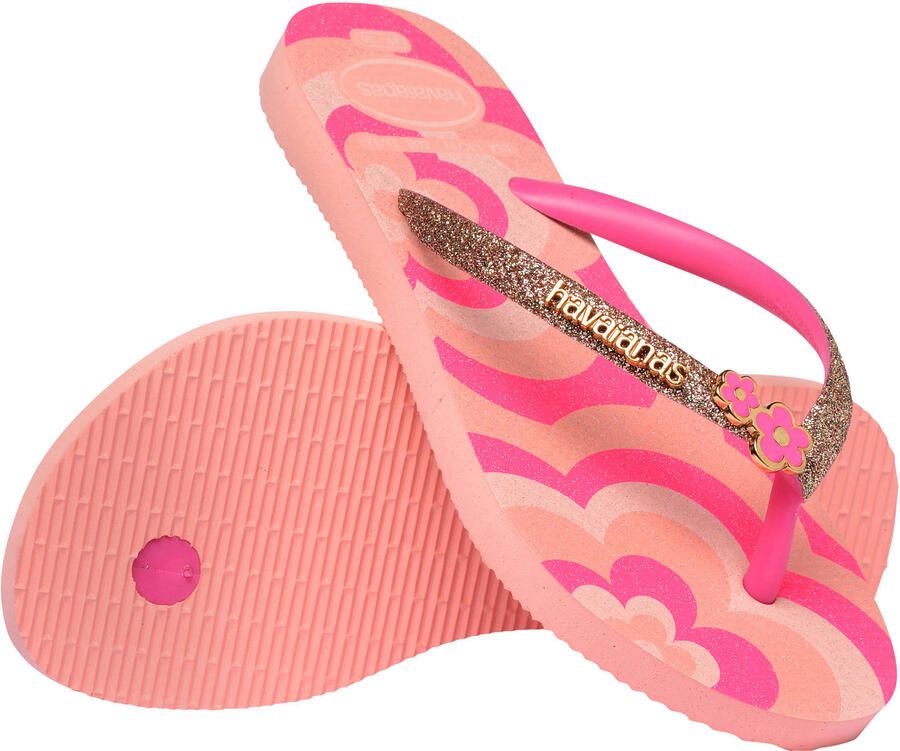 Havaianas HAV. KIDS SLIM GLITTER II BLOSSOM Roze FLUX Slippers blossom Roze flux