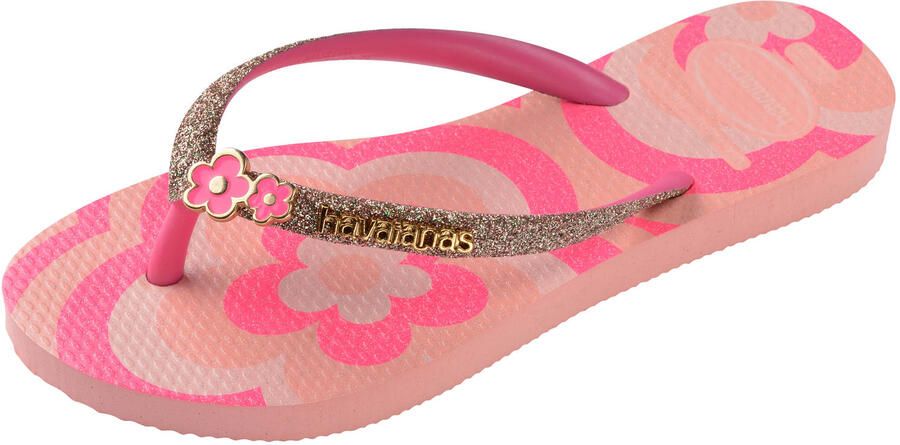 Havaianas HAV. KIDS SLIM GLITTER II BLOSSOM Roze FLUX Slippers blossom Roze flux - Foto 2