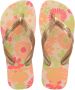 Havaianas Kids Flores teenslippers goud roze - Thumbnail 1