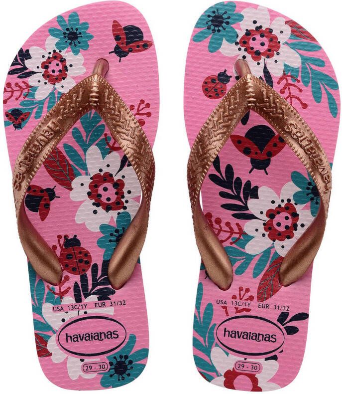 Havaianas Kids Flores teenslippers roze