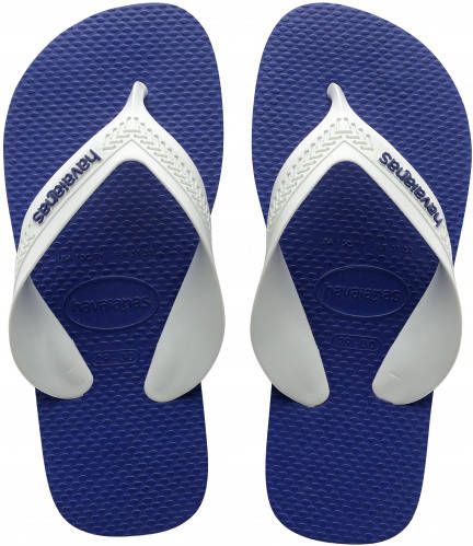 Havaianas Kids Max teenslippers wit blauw Jongens Rubber 23-24