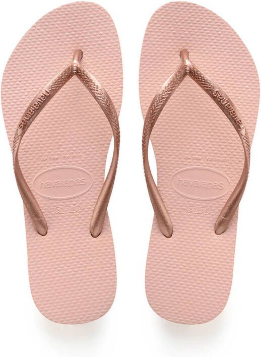 Havaianas Kids Slim teenslippers roségoud