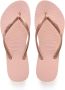 Havaianas Kids Slim teenslippers roségoud Meisjes Rubber 27 28 - Thumbnail 1