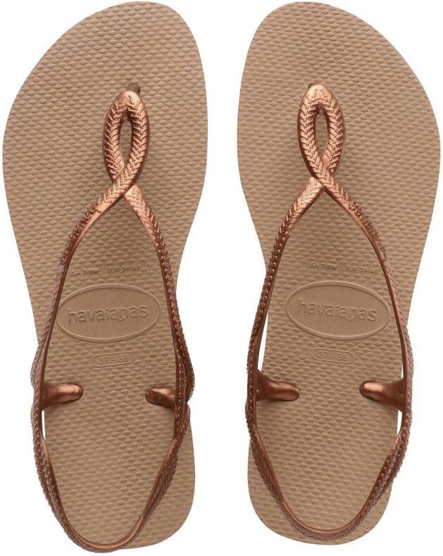 Havaianas sandalen roségoud