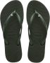Havaianas Slim Crystal Sw II teenslippers olijfgroen - Thumbnail 1