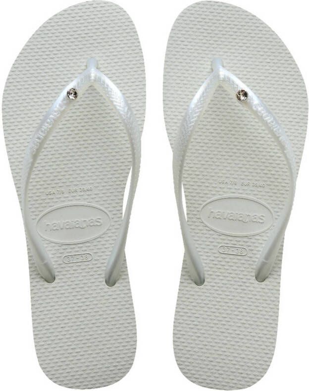 Havaianas Slim Crystal Sw II teenslippers wit