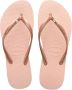 Havaianas Slim crystal teenslippers rosé Meisjes Rubber 35 36 - Thumbnail 2