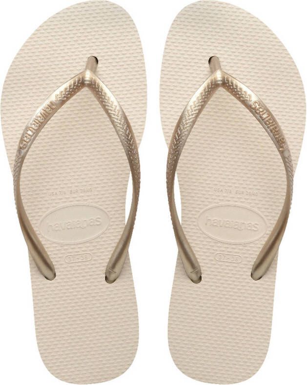 Havaianas Slim Flatform teenslippers beige