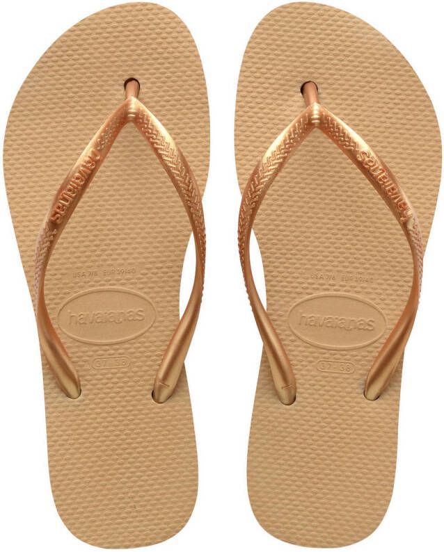 Havaianas Teenslippers SLIM FLATFORM zomerschoen slippers poolslides met plateauzool