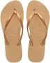 Havaianas Slim Flatform Goud Teenslippers Dames - Thumbnail 1