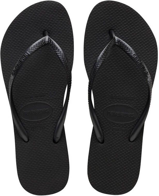 Havaianas Slim Flatform teenslippers zwart