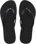 Havaianas Slim Glitter II teenslippers met glitters zwart Dames Rubber 35 36 - Thumbnail 2