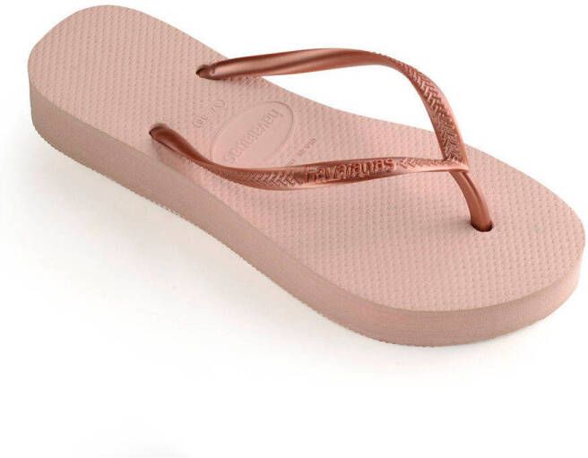 Havaianas Teenslippers SLIM FLATFORM zomerschoen slippers poolslides met plateauzool